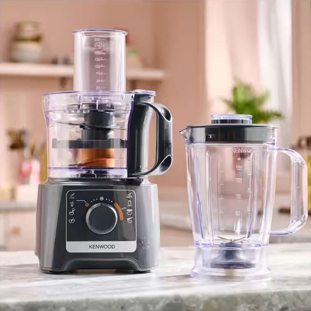 Kenwood Multipro Compact 2.1/1.2L 800W Food Processor & Blender - Slate Grey | FDP31.170GY - Image 3