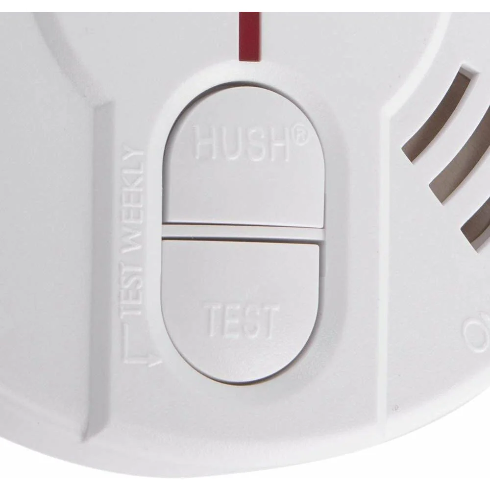 Kidde 9V Battery Powered Optical Smoke Alarm with Test & Hush Button Pack of 2 - White | FSK29HDTRB - Image 3