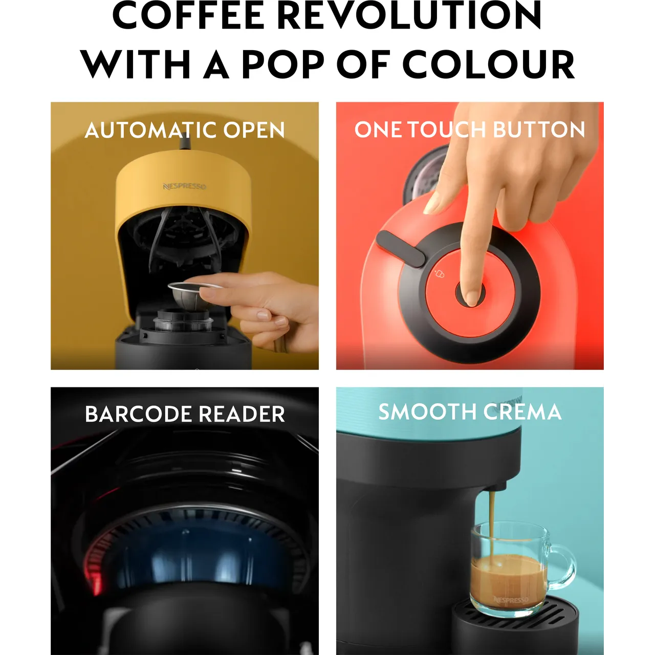 Krups Nespresso Vertuo Pop Pod Coffee Machine - Red | XN920540 - Image 7