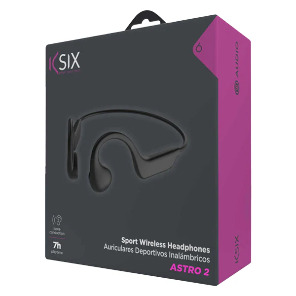 Ksix Astro 2 Sports Open-Ear Wireless Bluetooth Headphone - Black | 137940 - Image 4