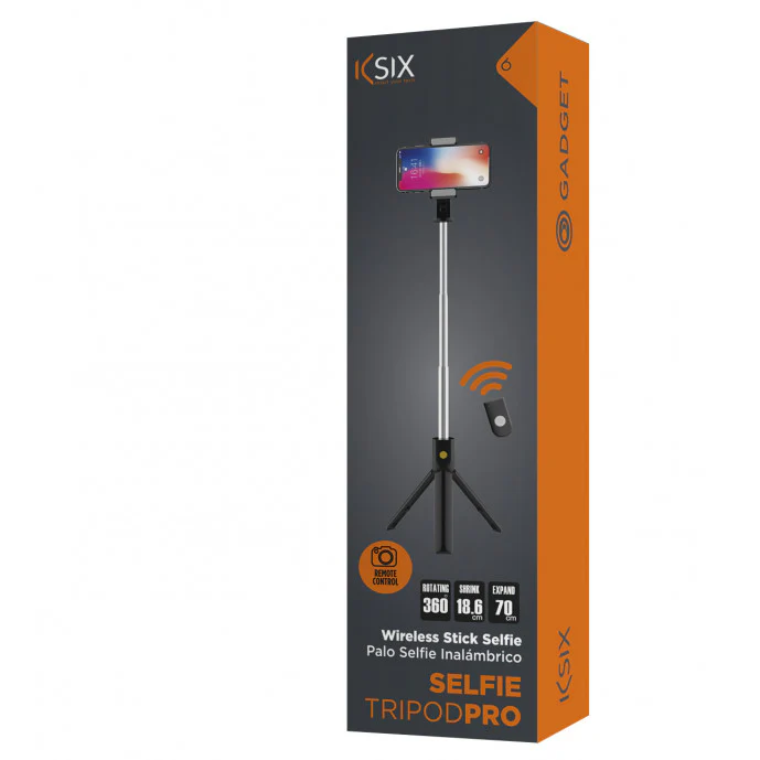Ksix Selfie Pro Remote Control Tripod For Smartphone - Black | 114569 - Image 9
