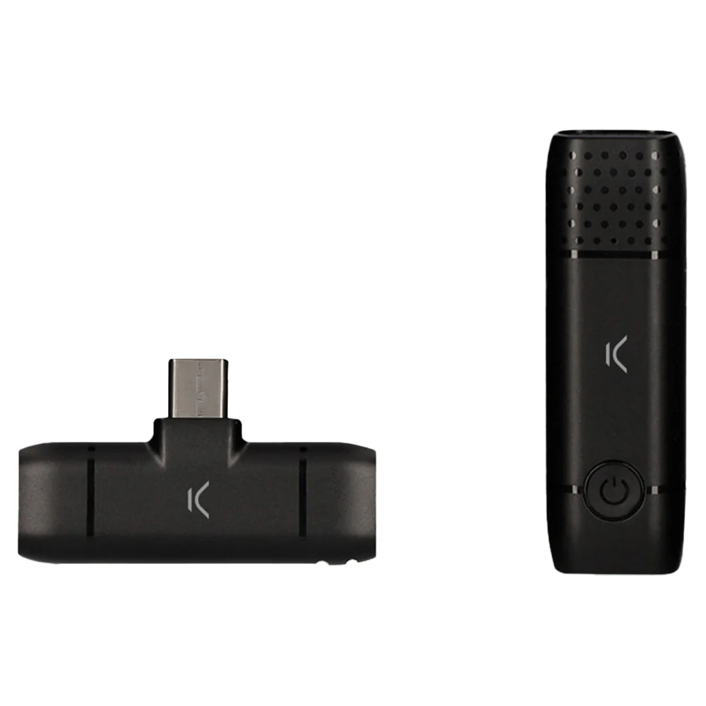 Ksix Type C Wireless Microphone for Smartphones - Black | 121918 - Image 4