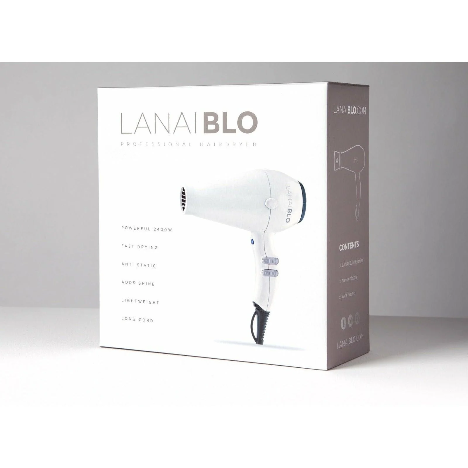 Lanaiblo 2400W Hair Dryer - White | LANAIBLOWHITE - Image 18