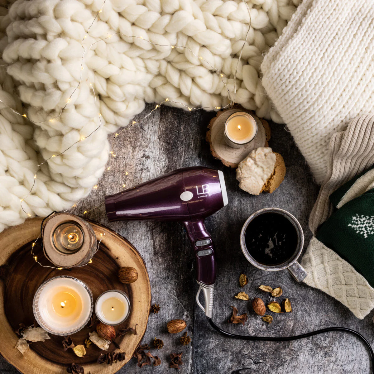 Lanaiblo 2400W High Power Hair Dryer - Midnight Purple | LANAIBLOPURPLE - Image 3