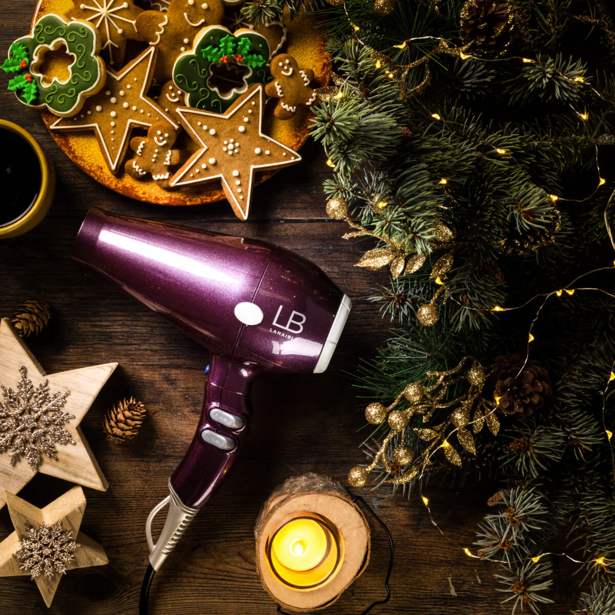 Lanaiblo 2400W High Power Hair Dryer - Midnight Purple | LANAIBLOPURPLE - Image 4