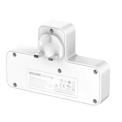 Ldnio 2 AC Outlets Portable Extension Power Socket - White | 691540 - Image 5