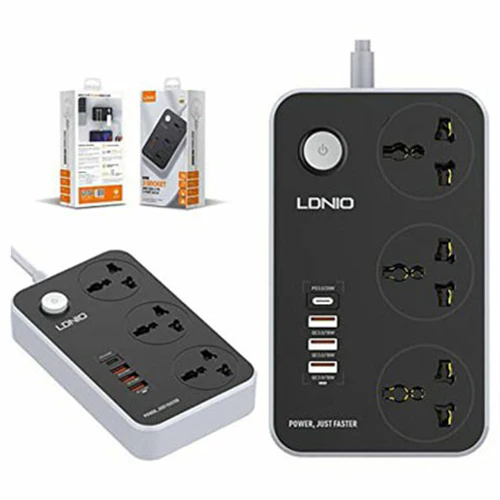 Ldnio 2M Socket Power Extention Strip - Black | 691151 - Image 5