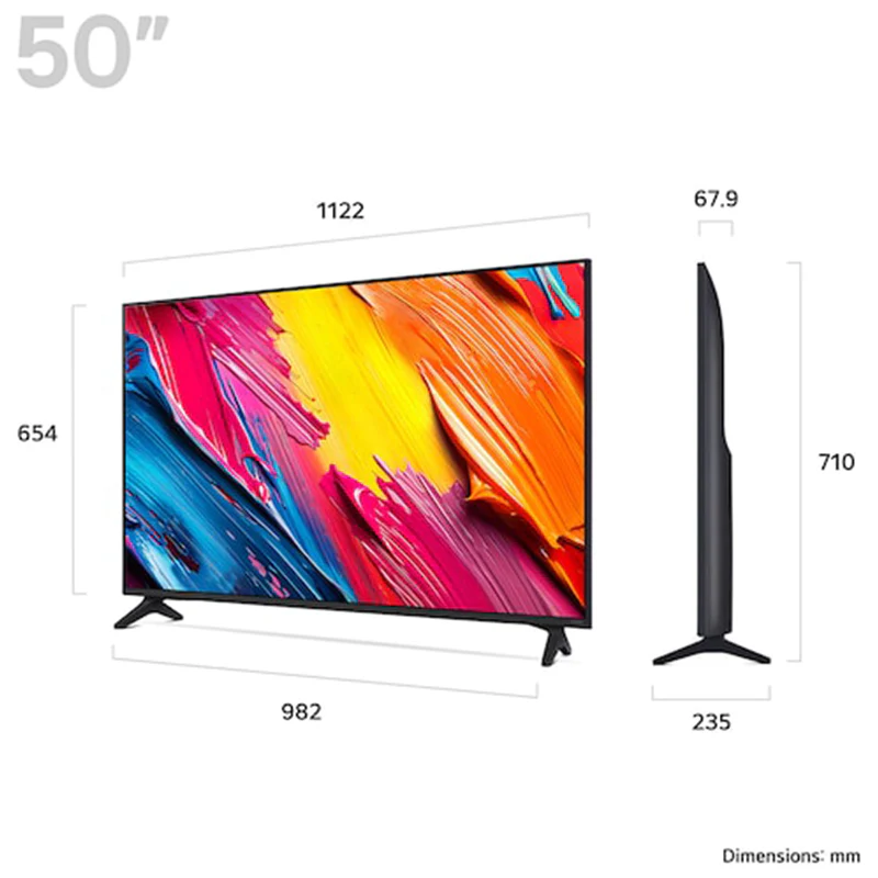 LG QNED70 50" 4K Smart TV - Black | 50QNED70A6A.AEK - Image 5