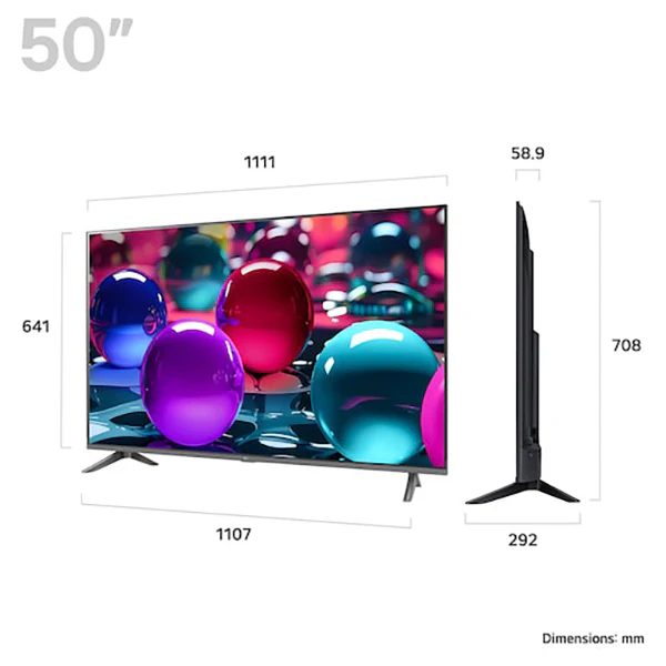 LG UA73 50" 4K Smart TV - Black | 50UA73006LA.AEK - Image 5
