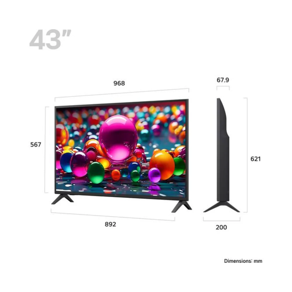 LG UR75 43" 4K Smart TV - Black | 43UA75006LA.AEK - Image 5