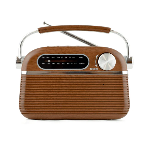 Lloytron FM/AM Rechargeable Portable Vintage Radio - Wood Effect | PP6403 - Image 10
