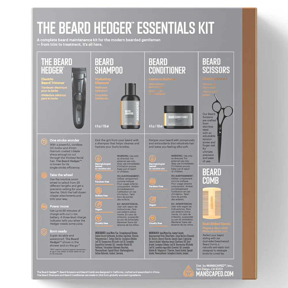 Manscaped The Beard Hedger Essentials Trimmer Kit | 70-00074-intl - Image 4