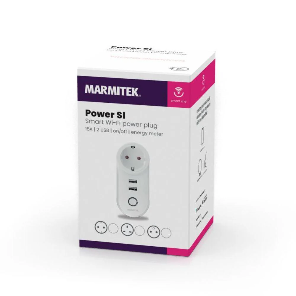 Marmitek Power SI 15A Smart Wi-Fi Plug - White | 535208 - Image 5