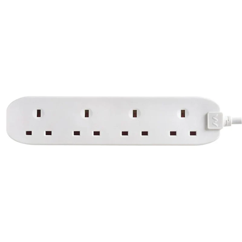Masterplug 13A 4 Socket Extension Lead - White | BFG5N-MP - Image 2