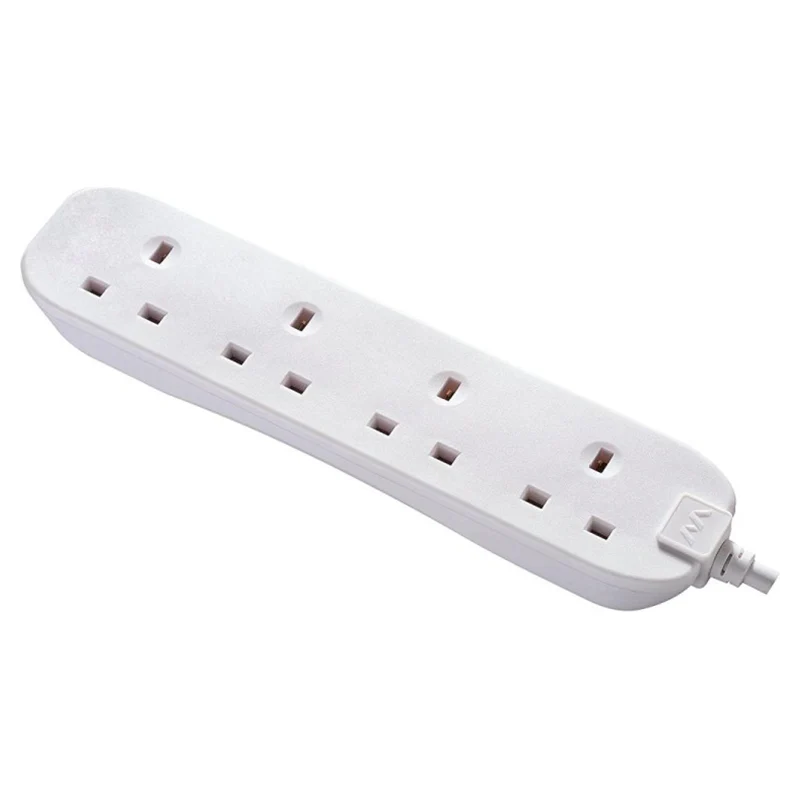 Masterplug 13A 4 Socket Extension Lead - White | BFG5N-MP - Image 3
