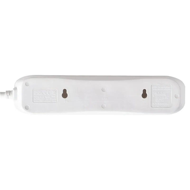 Masterplug 13A 4 Socket Extension Lead - White | BFG5N-MP - Image 4