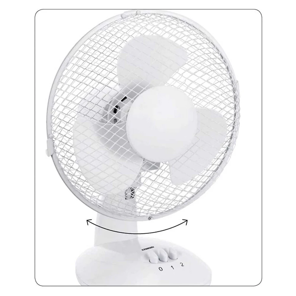 Melissa 23cm Oscillation Table Fan - White | 16510105 - Image 3