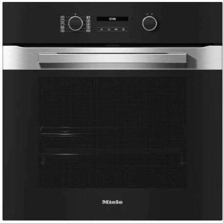 Miele 76L Built-In Electric Single Oven - Stainless Steel/Clean Steel | H2861BP