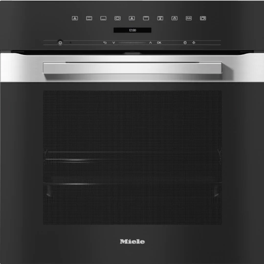 Miele 76L Built-In Multifunction Electric Single Oven - Stainless steel/Clean Steel | H7260BP