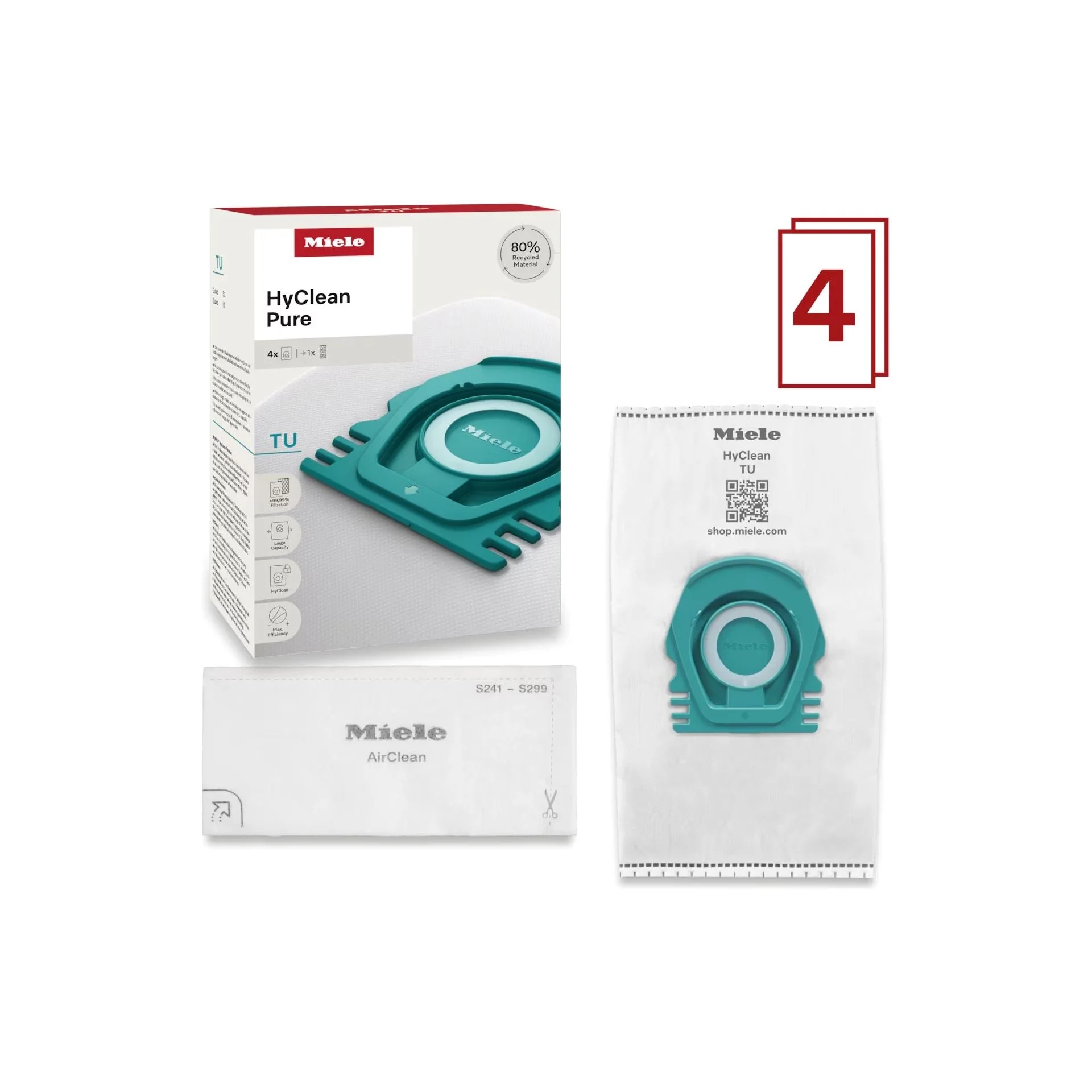 Miele HyClean Pure TU Vacuum Cleaner Bag For Guard L1 and Guard S1 Models | GUARDBAG- TU - Image 2