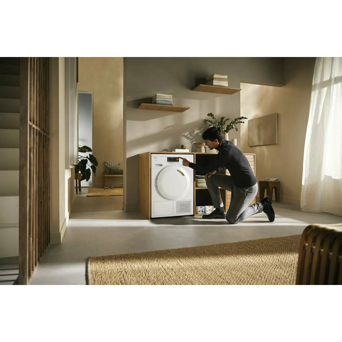 Miele T1 7KG Freestanding Heat Pump Tumble Dryer - Lotus White | TEA 225 WP - Image 4