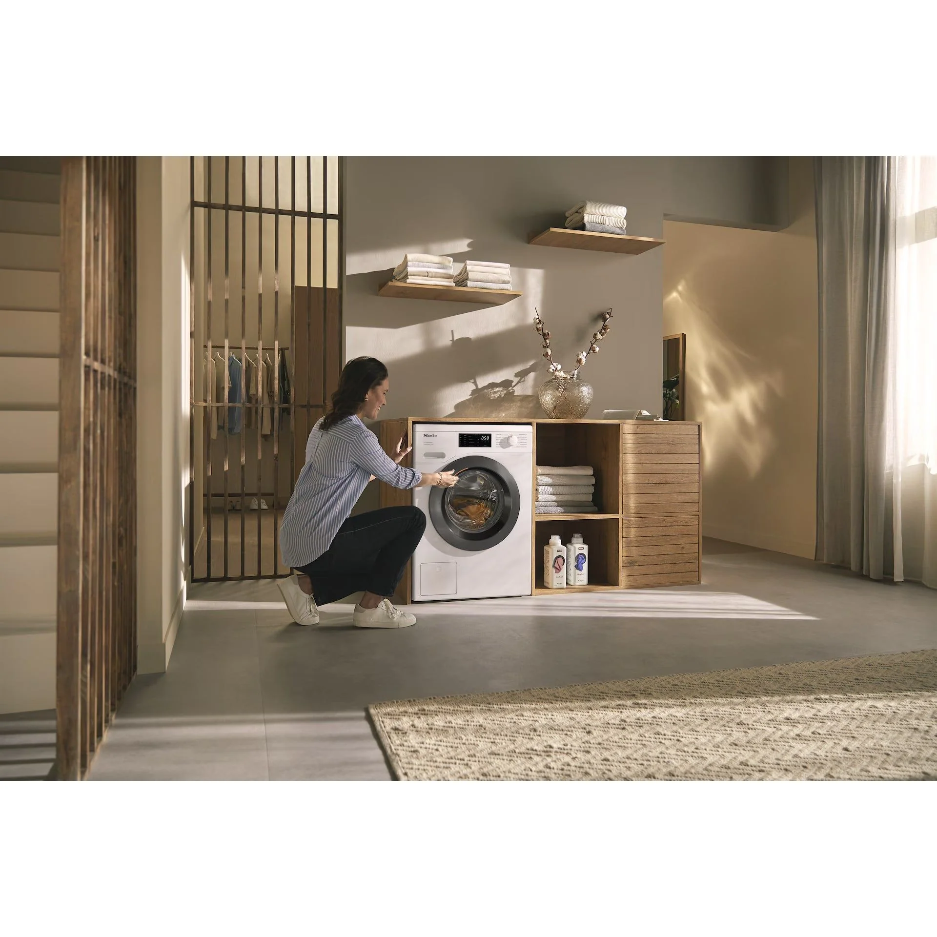 Miele W1 PWash 8KG 1400RPM Freestanding Washing Machine - Lotus White | WEB365WCS - Image 5