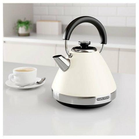 Morphy Richards 1.5L 3000W Venture Pyramid Kettle - Cream | 100132 - Image 3
