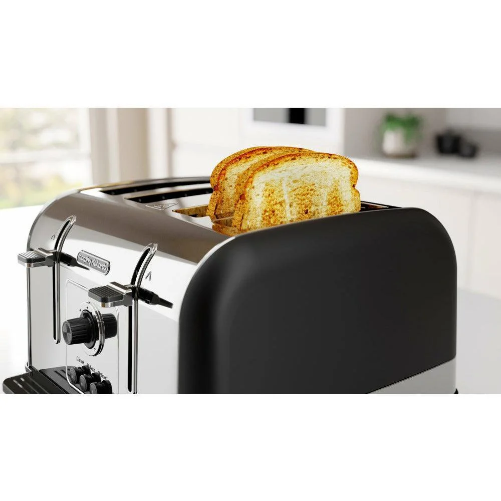 Morphy Richards 1800W 4 Slice Toaster - Black | 240131 - Image 5