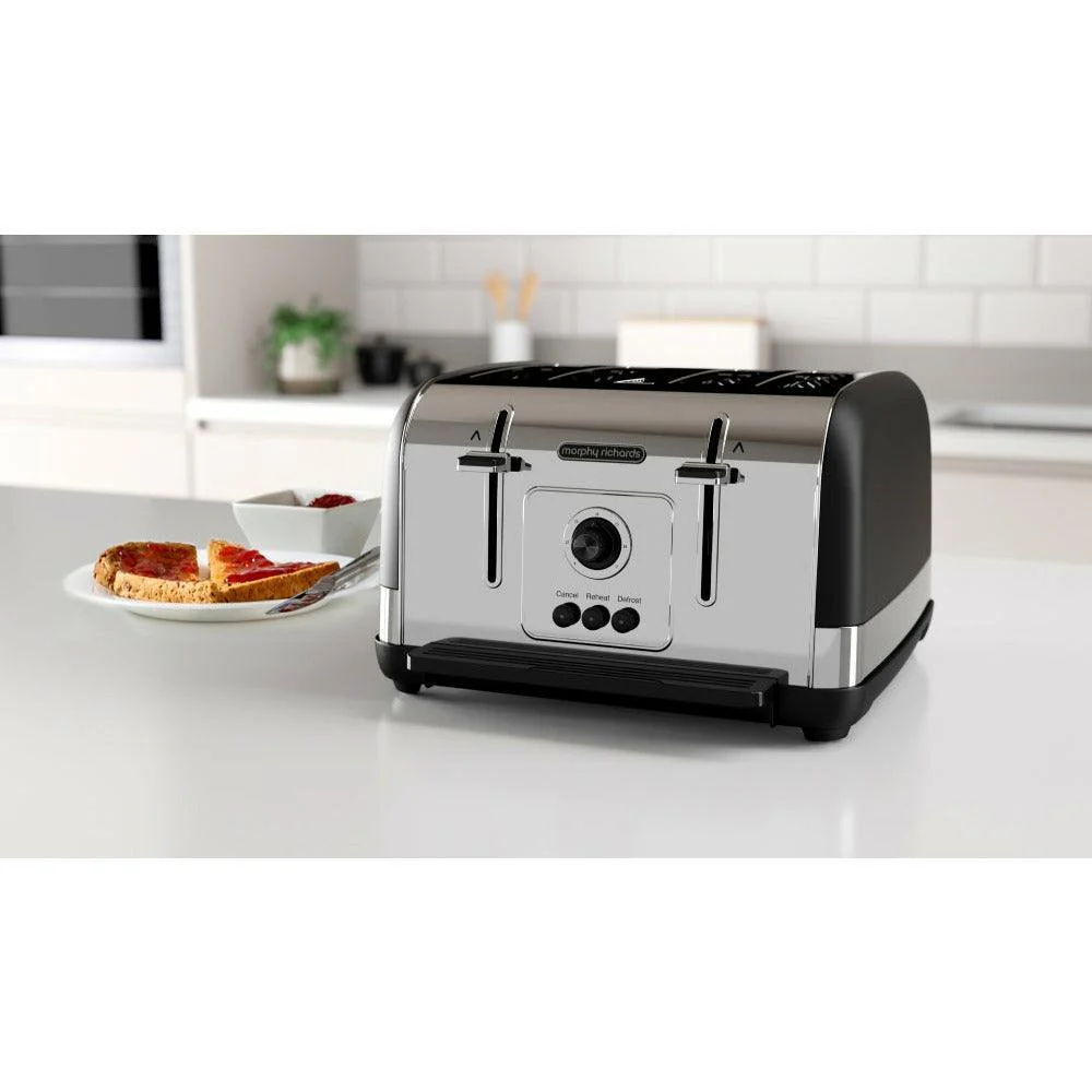 Morphy Richards 1800W 4 Slice Toaster - Black | 240131 - Image 6