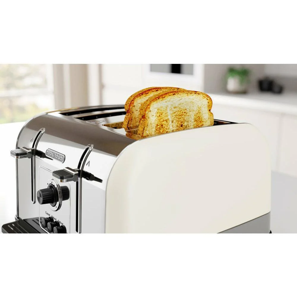 Morphy Richards 1800W 4 Slice Toaster - Cream | 240132 - Image 15