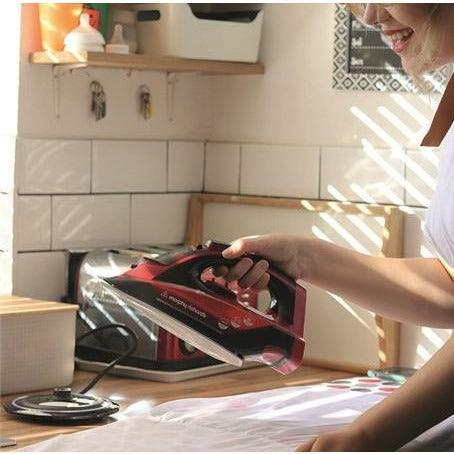 Morphy Richards 2400W Easycharge Cordless Steam Iron - Red & Black | 303250 - Image 10