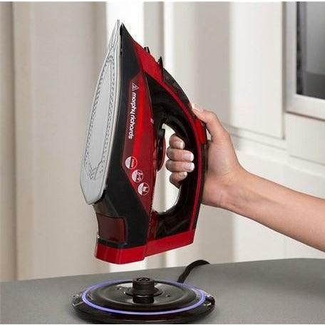 Morphy Richards 2400W Easycharge Cordless Steam Iron - Red & Black | 303250 - Image 4