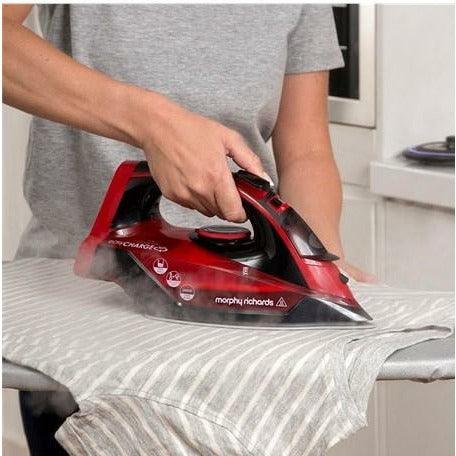 Morphy Richards 2400W Easycharge Cordless Steam Iron - Red & Black | 303250 - Image 5