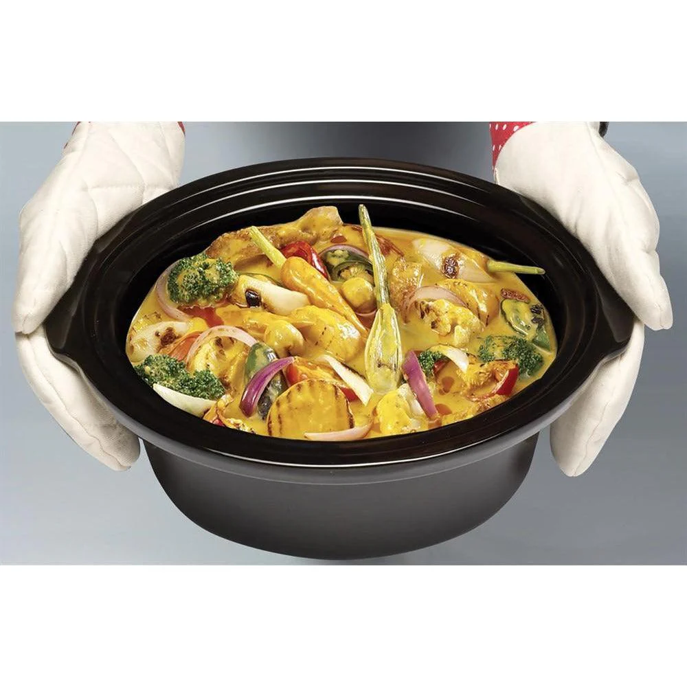 Morphy Richards 6.5L Ceramic Slow Cooker - Brushed Stainless Steel | 461013 - Image 2