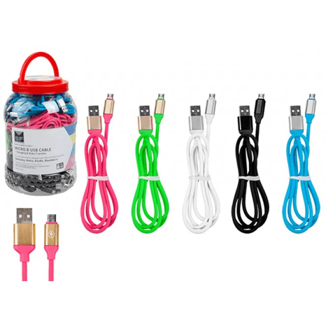 MSF 0.95M Micro USB Fast Charge & Sync Cable - Assorted | 329967
