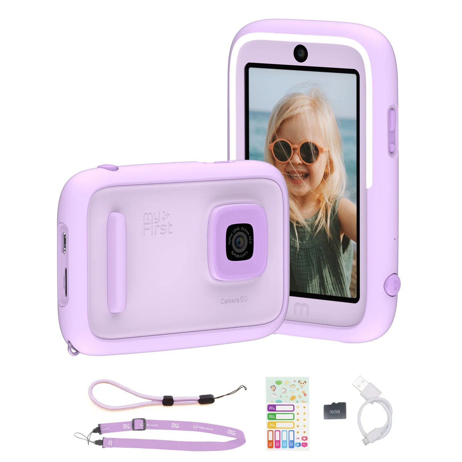 MyFirst Camera 50 20MP AI Kids Camera - Purple | 256-FC4001SA-PE01 - Image 3