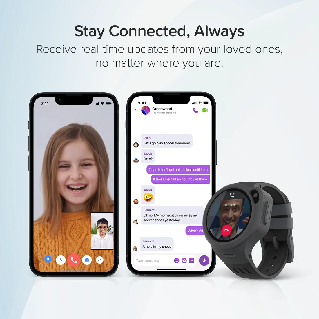MyFirst Fone R1c Smartwatch for Kids - Grey | 256-KW1305SA-GY02 - Image 6