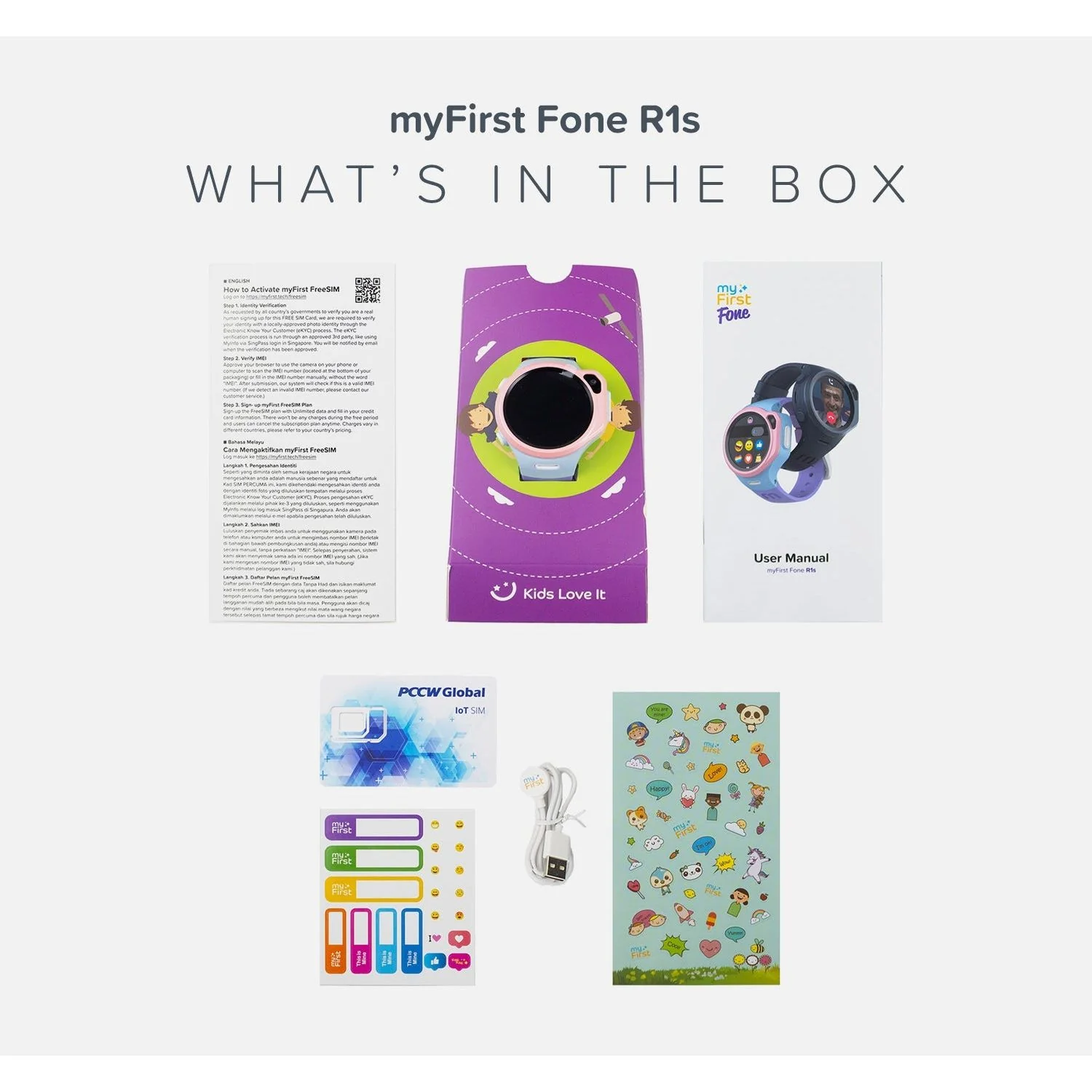 MyFirst Fone R1s Kids Smart Watch - Cotton Candy | 256-KW1305SA-CC02 - Image 5