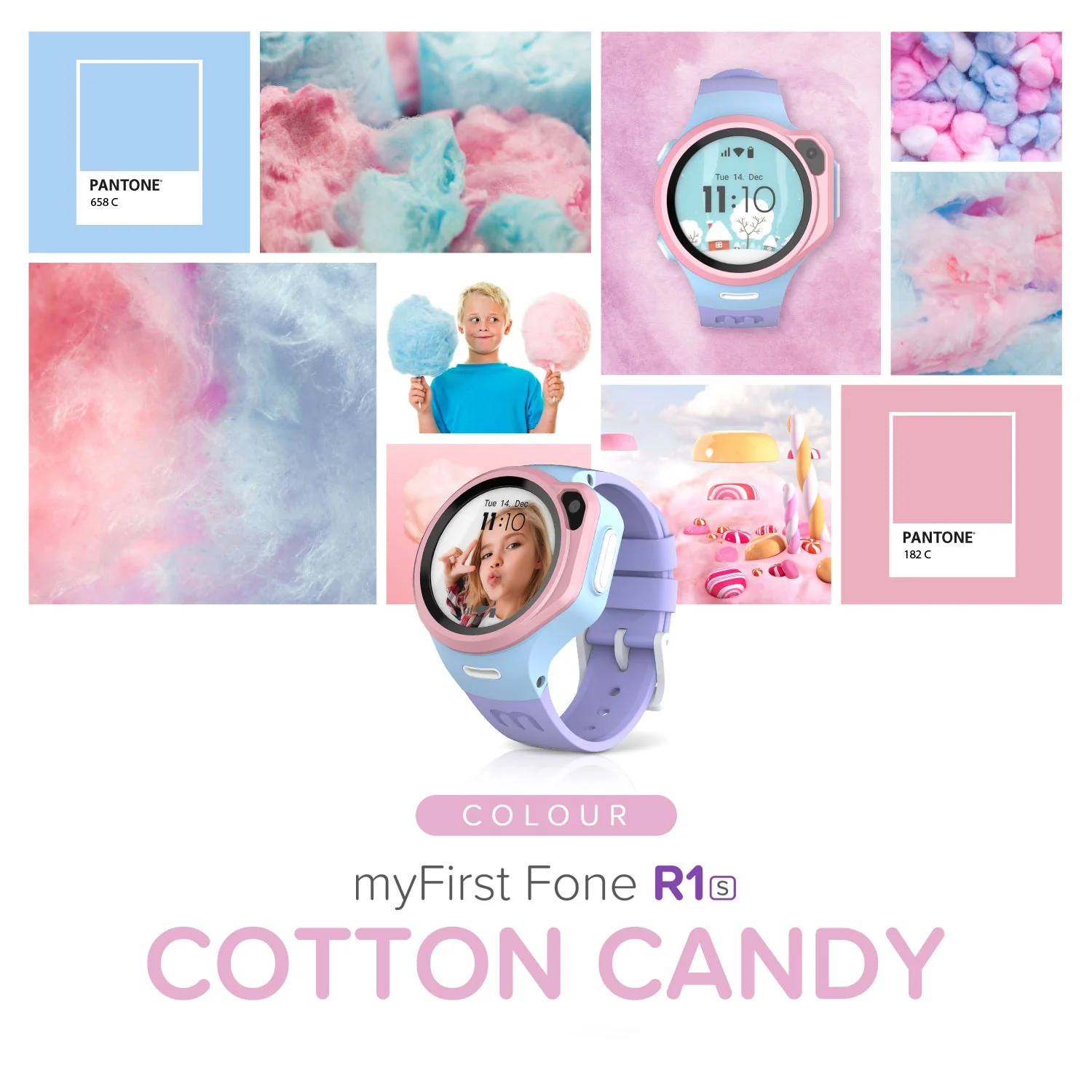 MyFirst Fone R1s Kids Smart Watch - Cotton Candy | 256-KW1305SA-CC02 - Image 6