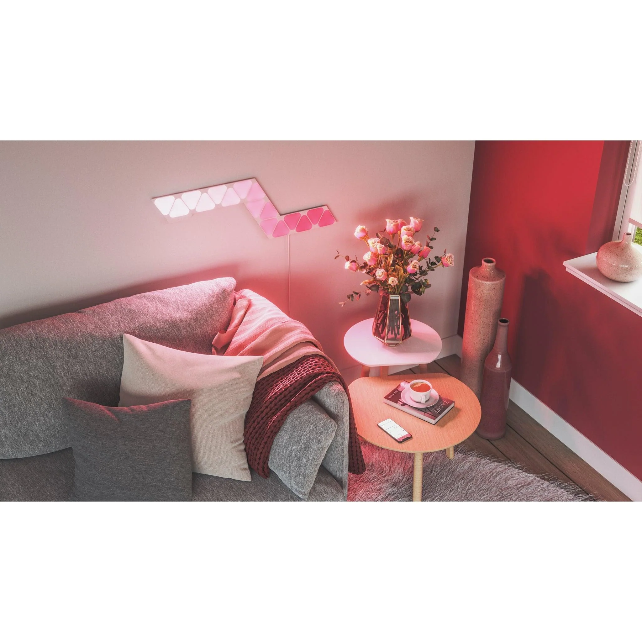Nanoleaf 10 Light Mini Triangle Expansion Pack - White | NL481001TW10P - Image 6
