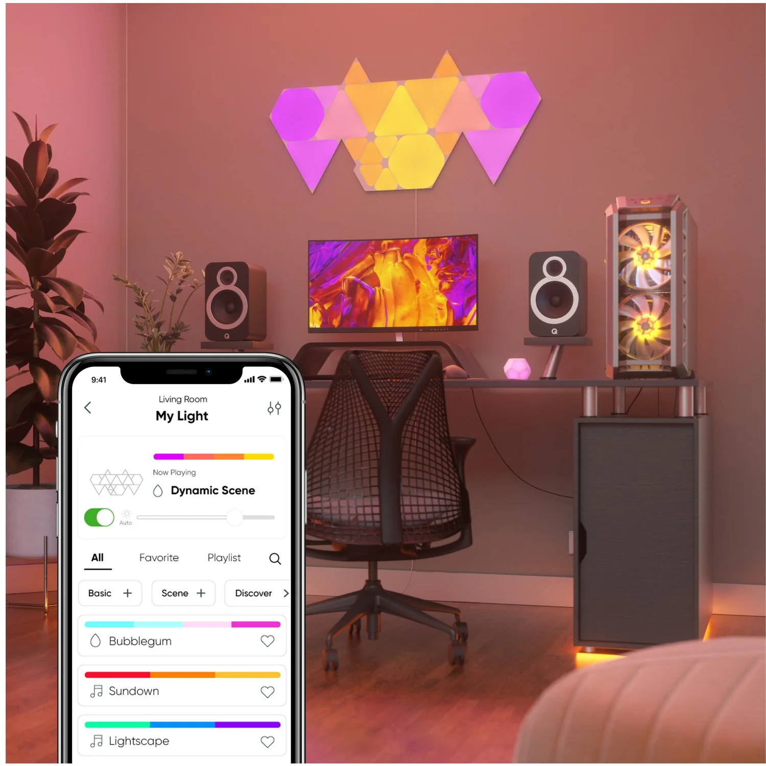 Nanoleaf Triangle Shapes Light Panels Starter Kit Pack of 15 | NL47-6002TW-15PK - Image 6