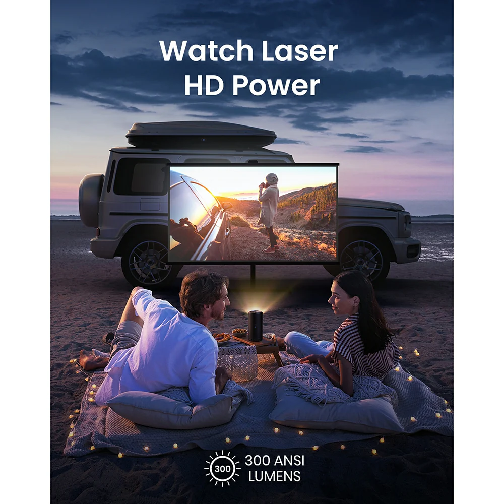 Nebula Capsule 3 Laser-Powered Mini Projector - Black | D2426212 - Image 3