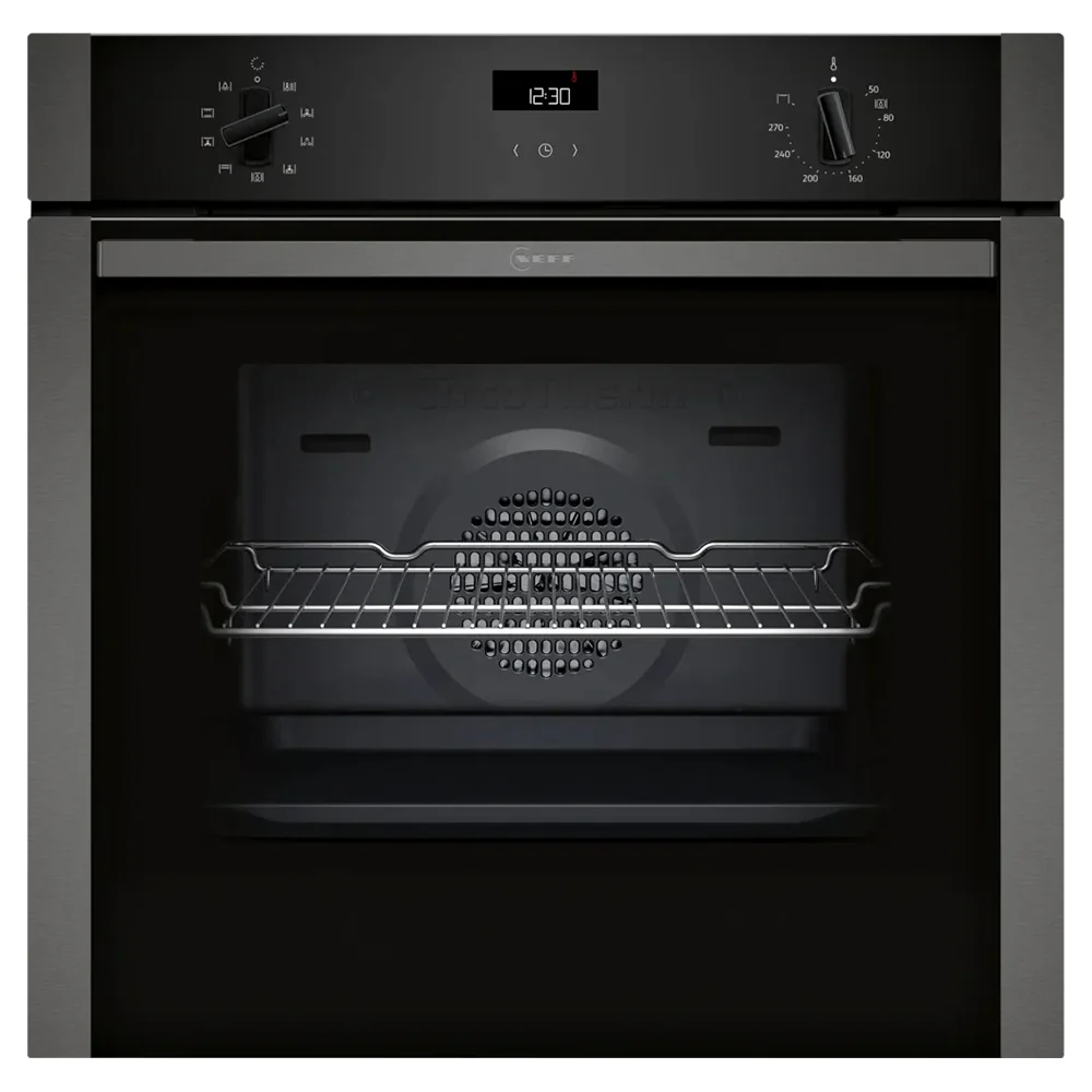 Neff N 50 71L Built-In Multifunction Electric Single Oven - Graphite Grey | B1ACE4AG3B