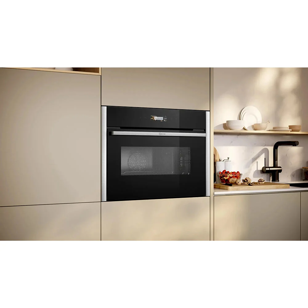 Neff N 70 45L Built-In Compact Single Oven with Microwave Function - Stainless Steel | C24MR21N0B - Image 5