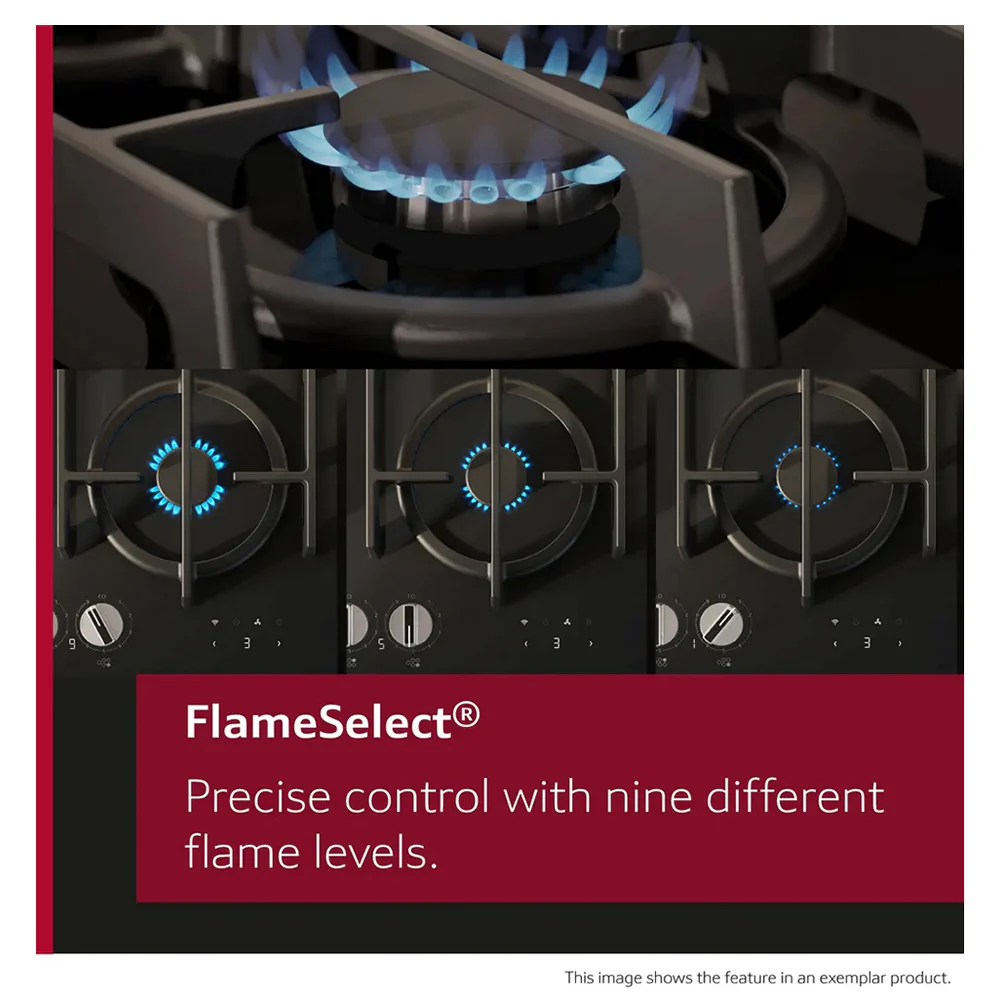 Neff N 70 75CM 5 Burner Gas Hob - Black | T27CIQ8S0 - Image 9