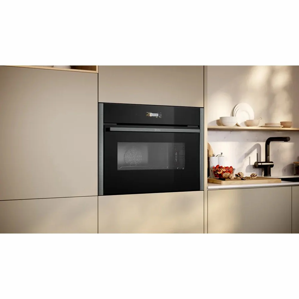 Neff N 70 Built-in 45L Compact Oven with Microwave Function - Graphite Grey | C24MR21G0B - Image 6