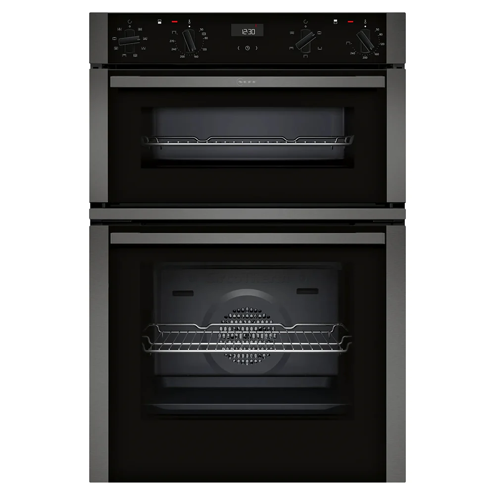 Neff N50 105L Built-In Electric Double Oven - Graphite Grey | U1ACE2AG3B