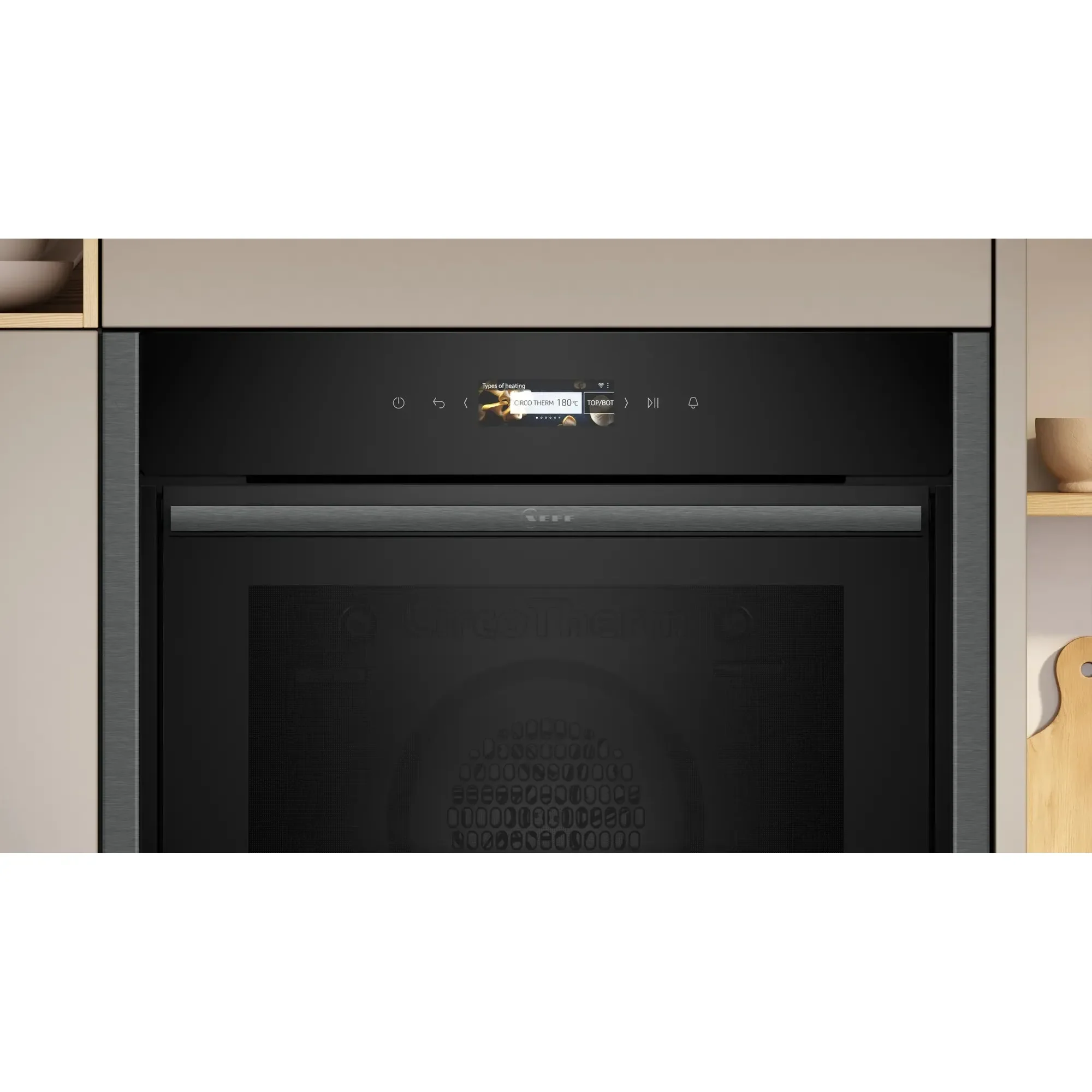 Neff N70 71L Built-In Multifunction Electric Single Oven - Graphite Grey | B54CR31G0B - Image 4