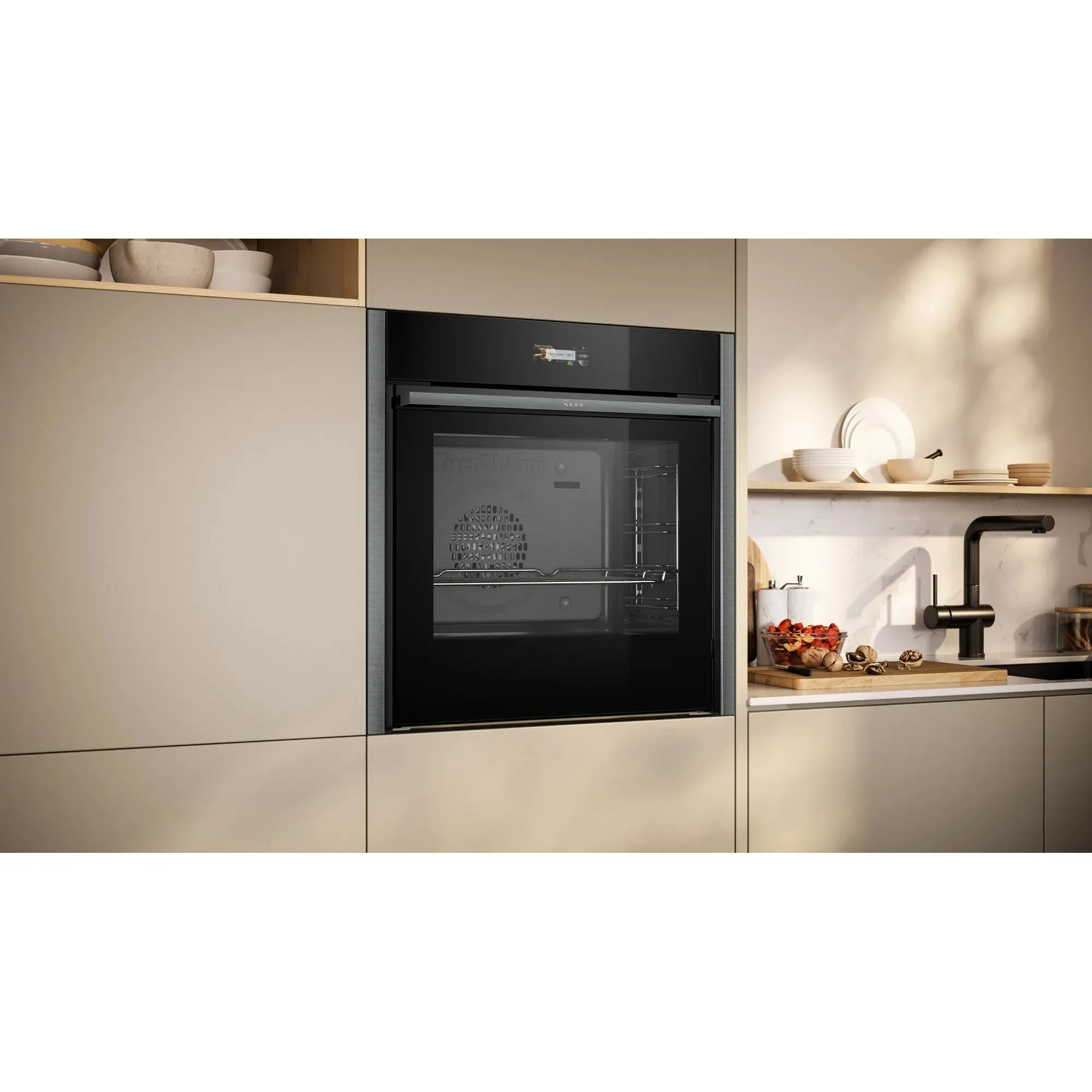 Neff N70 71L Built-In Multifunction Electric Single Oven - Graphite Grey | B54CR31G0B - Image 6