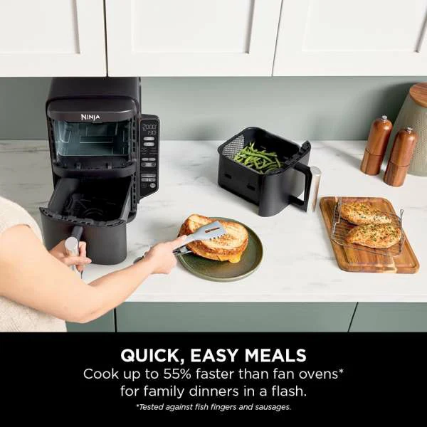 Ninja 7.6L Double Stack 2 Drawer Air Fryer - Black | SL300UK - Image 16